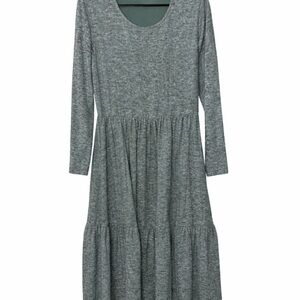 Torrid Green Gray Long Sleeve Dress
